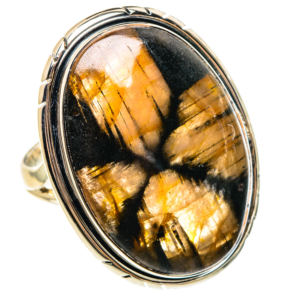 Chiastolite Rings handcrafted by Ana Silver Co - RING95477