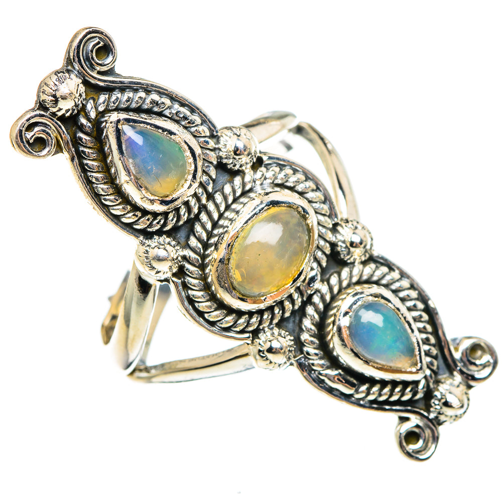Ethiopian Opal Rings handcrafted by Ana Silver Co - RING95495