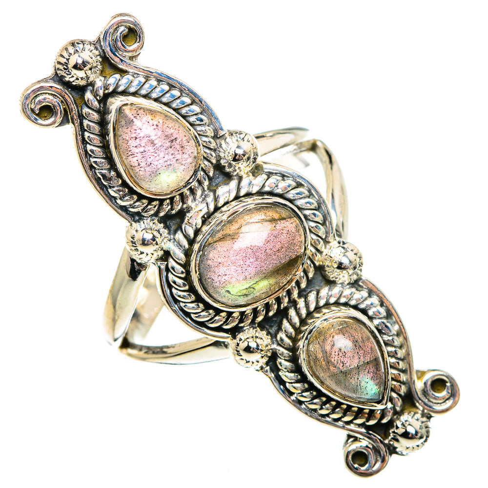 Labradorite Rings handcrafted by Ana Silver Co - RING95500