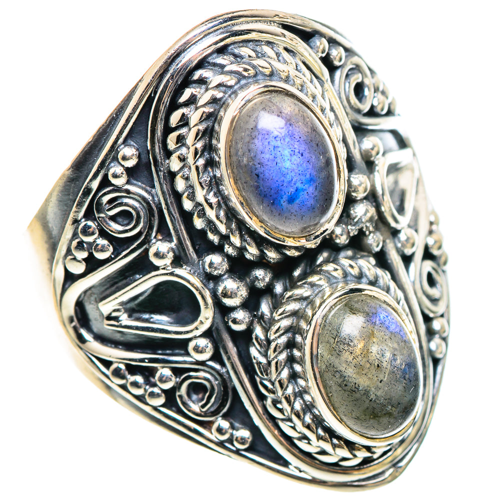 Labradorite Rings handcrafted by Ana Silver Co - RING95508