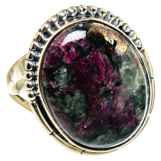 Russian Eudialyte Rings handcrafted by Ana Silver Co - RING95518