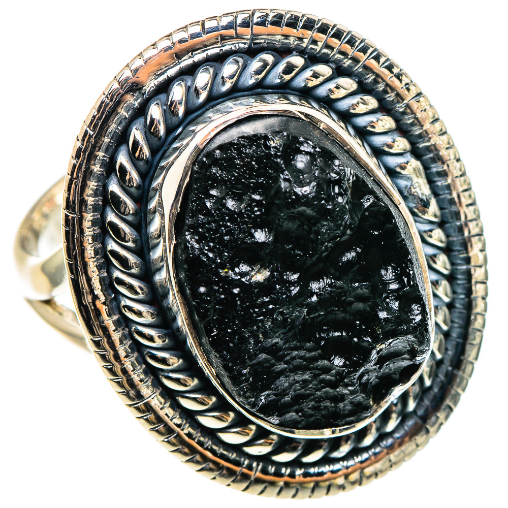 Tektite Rings handcrafted by Ana Silver Co - RING95522 - Photo 2