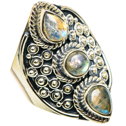 Labradorite Rings handcrafted by Ana Silver Co - RING95534