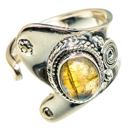 Labradorite Rings handcrafted by Ana Silver Co - RING95536