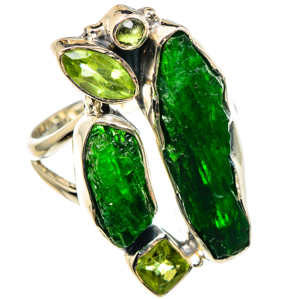 Chrome Diopside Rings handcrafted by Ana Silver Co - RING95537