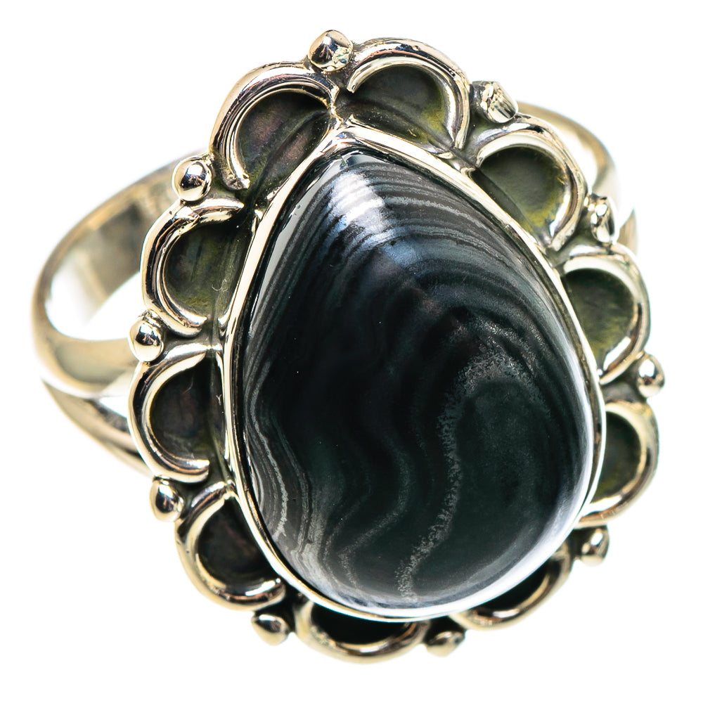 Psilomelane Rings handcrafted by Ana Silver Co - RING95548 - Photo 2