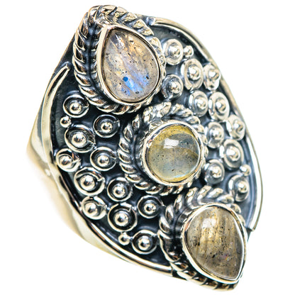 Labradorite Rings handcrafted by Ana Silver Co - RING95555