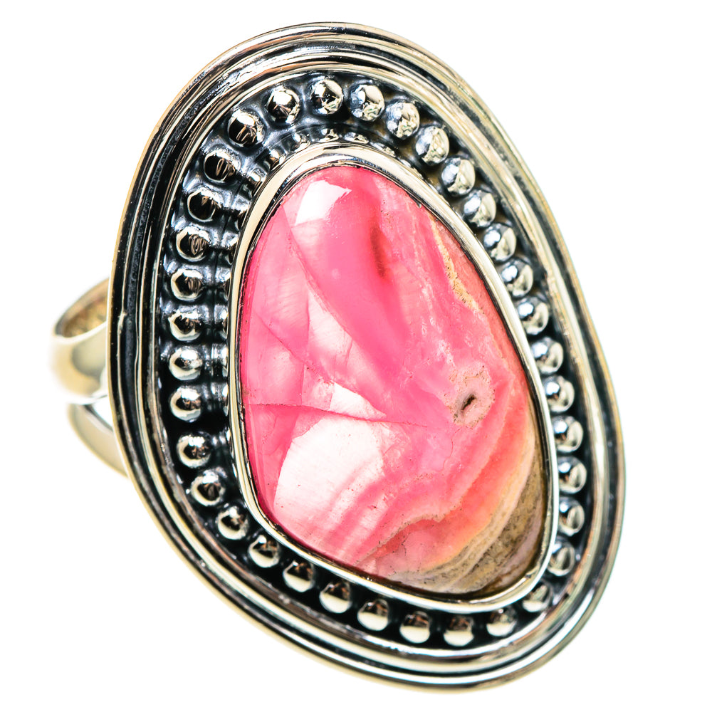 Rhodochrosite Rings handcrafted by Ana Silver Co - RING95568