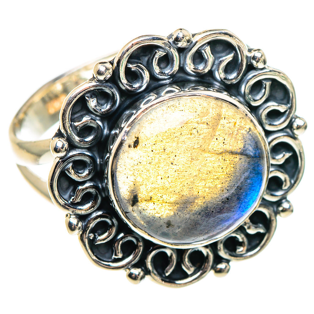 Labradorite Rings handcrafted by Ana Silver Co - RING95583