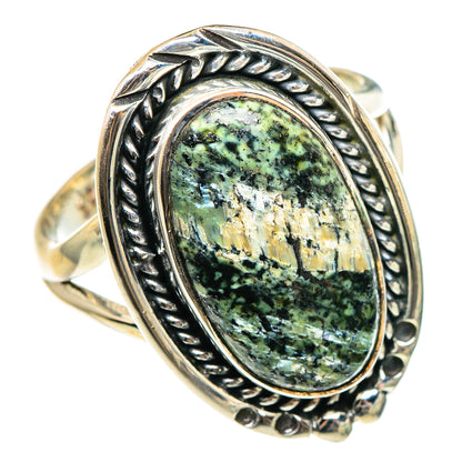 Lizard Jasper Rings handcrafted by Ana Silver Co - RING95584 - Photo 2