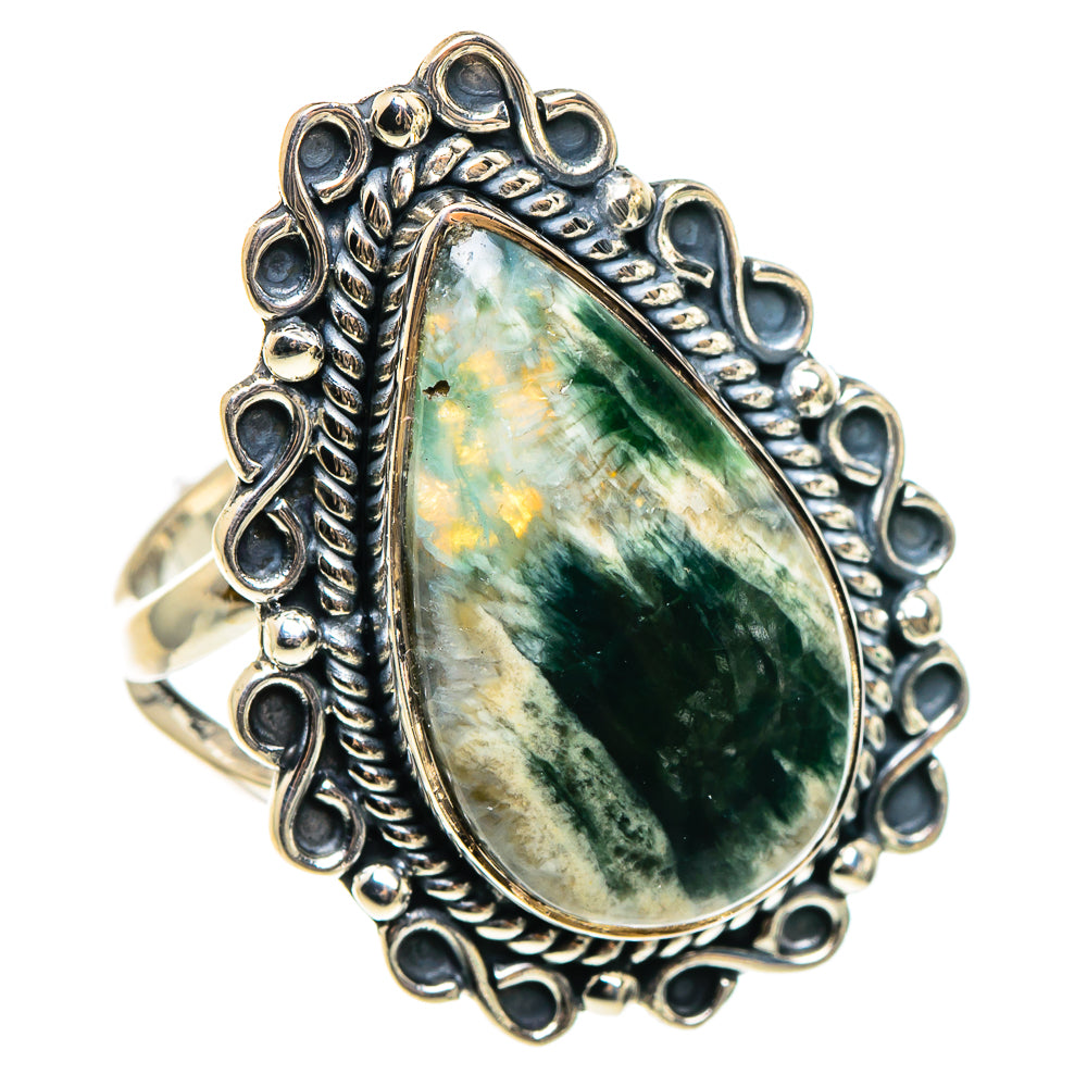 Ocean Jasper Rings handcrafted by Ana Silver Co - RING95585