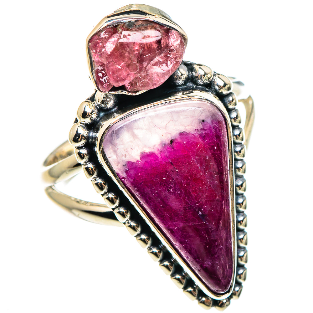 Ruby Fuchsite Rings handcrafted by Ana Silver Co - RING95591