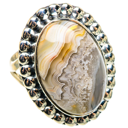 Laguna Lace Agate Rings handcrafted by Ana Silver Co - RING95595 - Photo 2