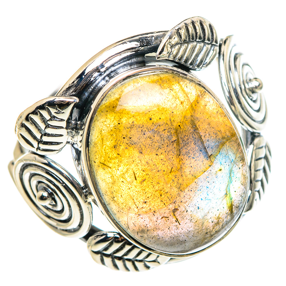 Labradorite Rings handcrafted by Ana Silver Co - RING95597