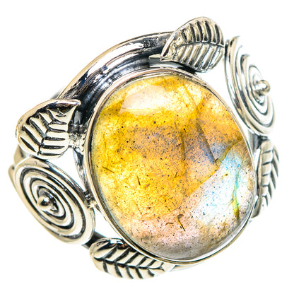 Labradorite Rings handcrafted by Ana Silver Co - RING95597