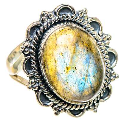 Labradorite Rings handcrafted by Ana Silver Co - RING95600 - Photo 2