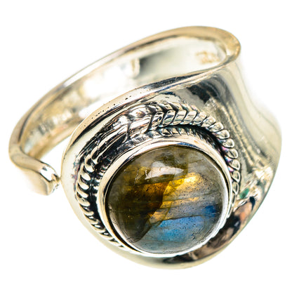 Labradorite Rings handcrafted by Ana Silver Co - RING95605