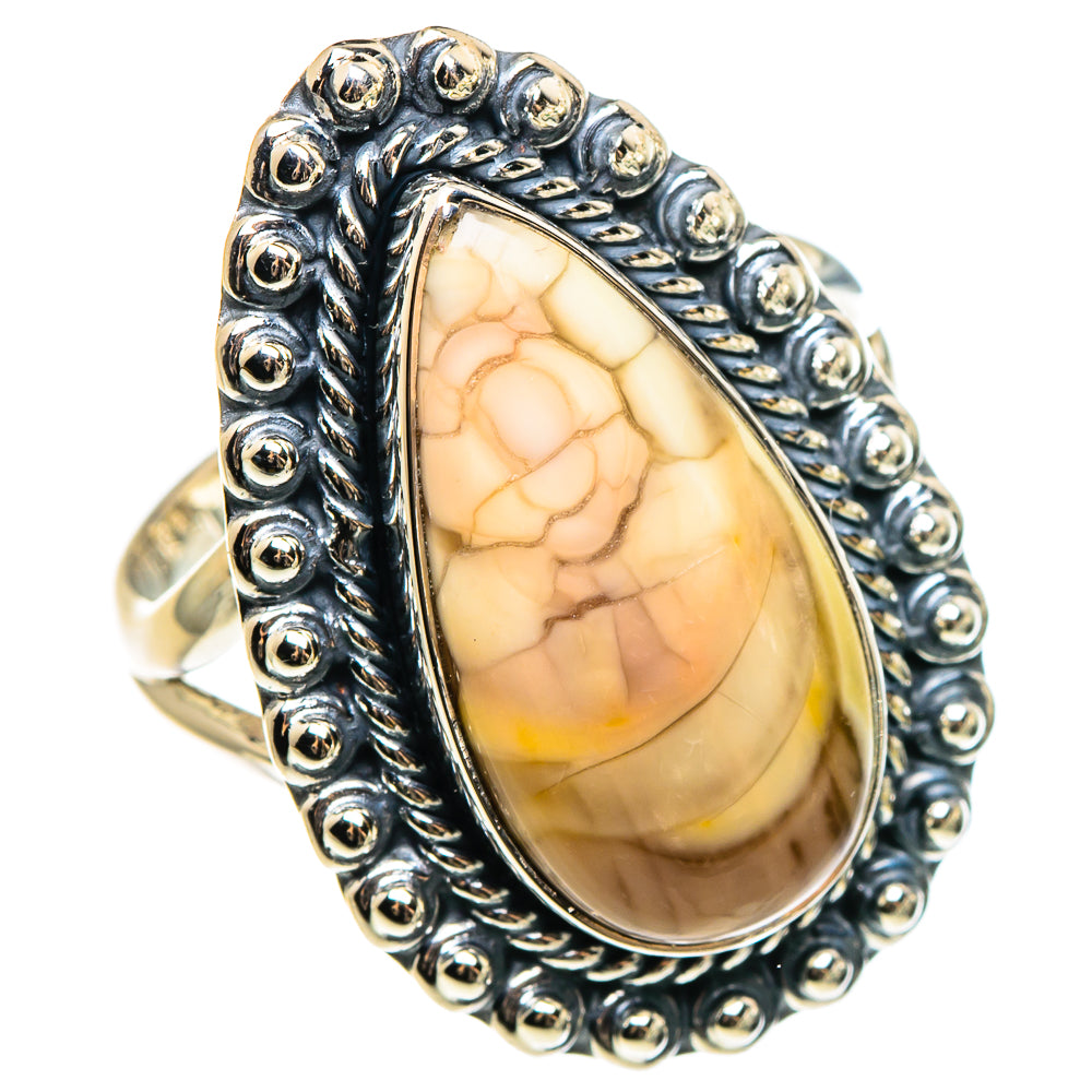 Willow Creek Jasper Rings handcrafted by Ana Silver Co - RING95618 - Photo 2