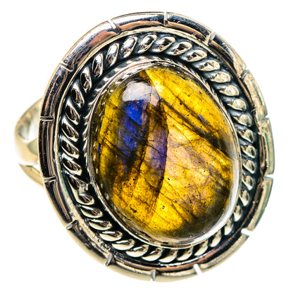 Labradorite Rings handcrafted by Ana Silver Co - RING95626