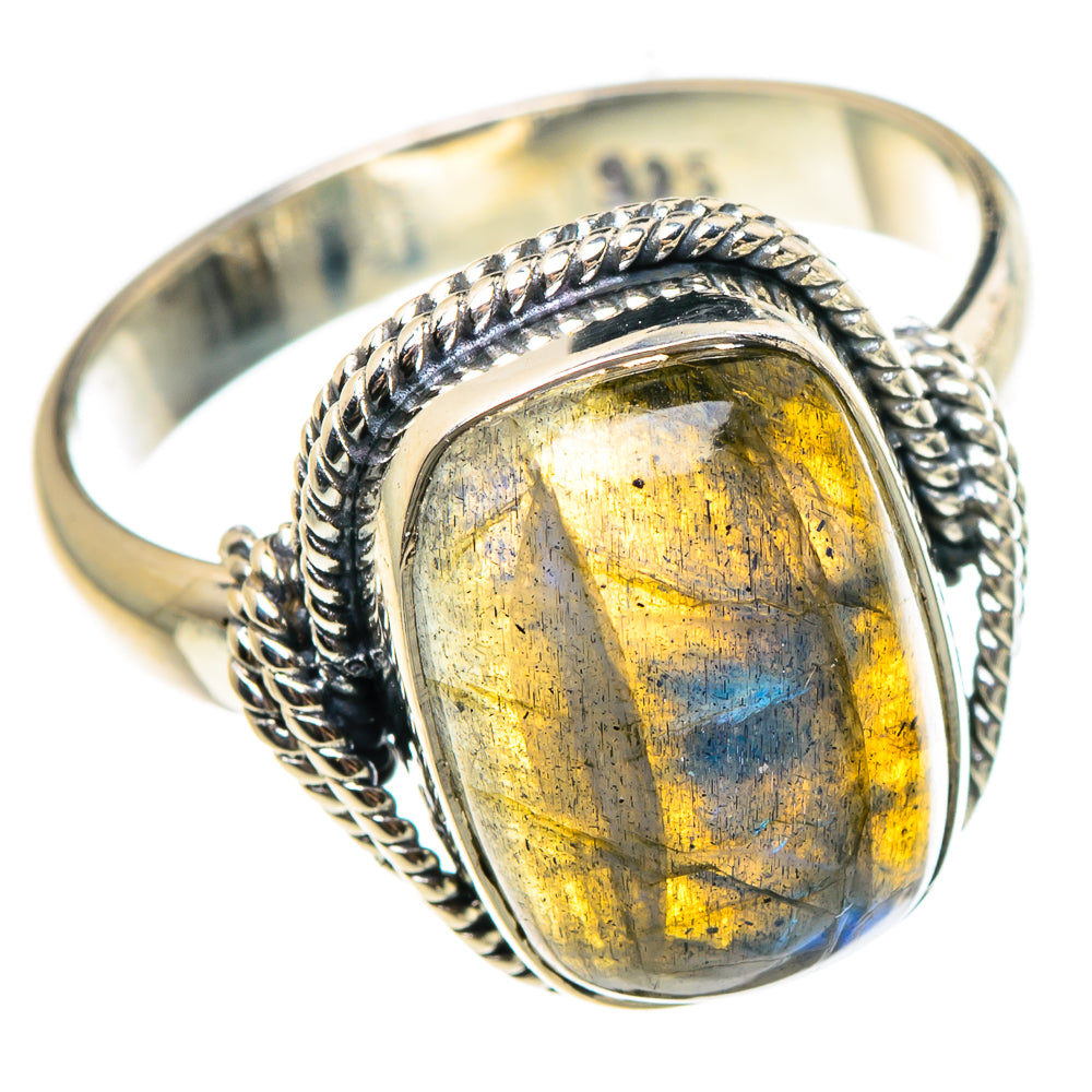 Labradorite Rings handcrafted by Ana Silver Co - RING95627