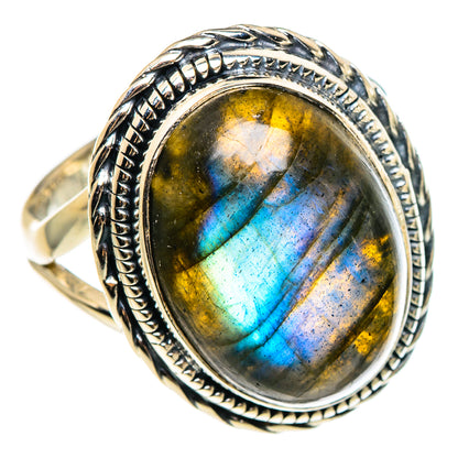 Labradorite Rings handcrafted by Ana Silver Co - RING95634