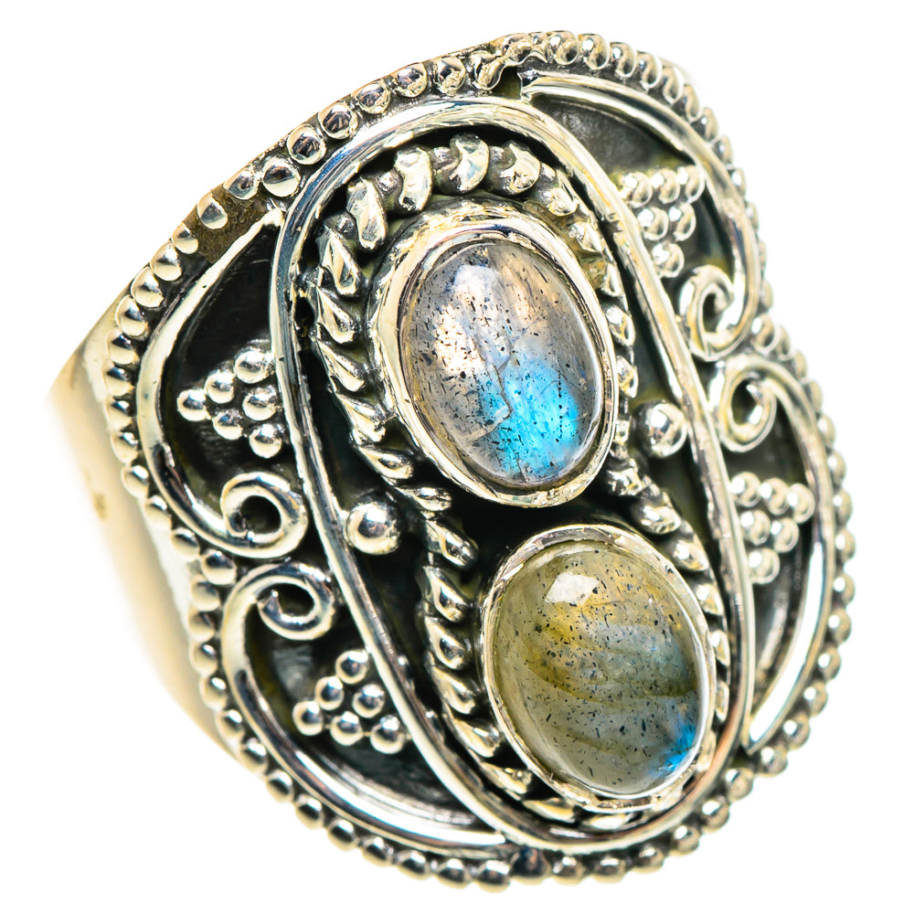 Labradorite Rings handcrafted by Ana Silver Co - RING95635