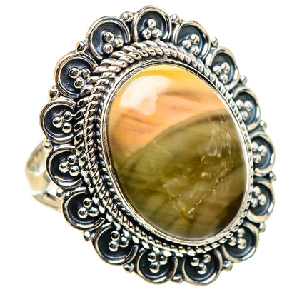 Willow Creek Jasper Rings handcrafted by Ana Silver Co - RING95640 - Photo 2