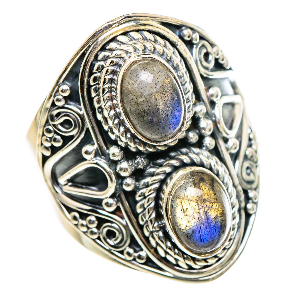 Labradorite Rings handcrafted by Ana Silver Co - RING95647