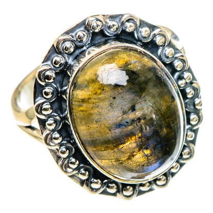 Labradorite Rings handcrafted by Ana Silver Co - RING95648
