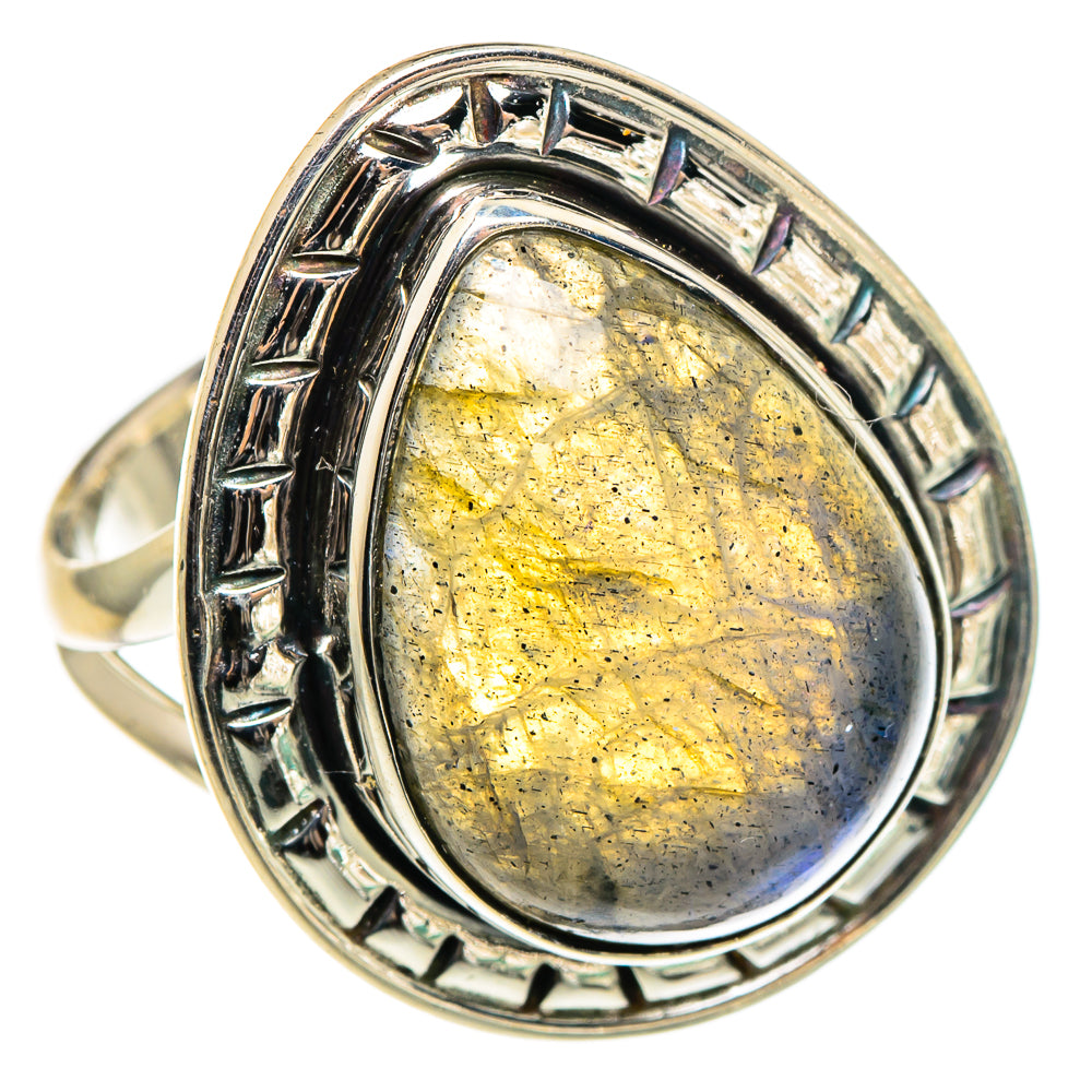 Labradorite Rings handcrafted by Ana Silver Co - RING95651