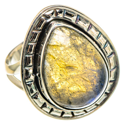 Labradorite Rings handcrafted by Ana Silver Co - RING95651
