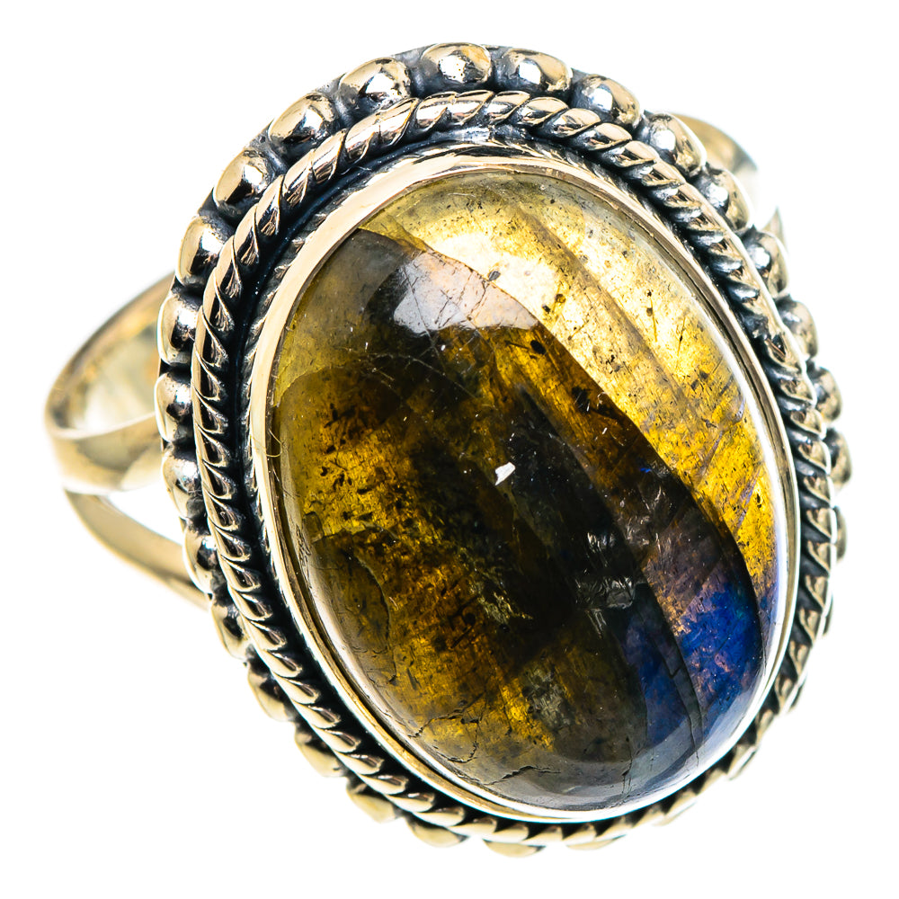Labradorite Rings handcrafted by Ana Silver Co - RING95654