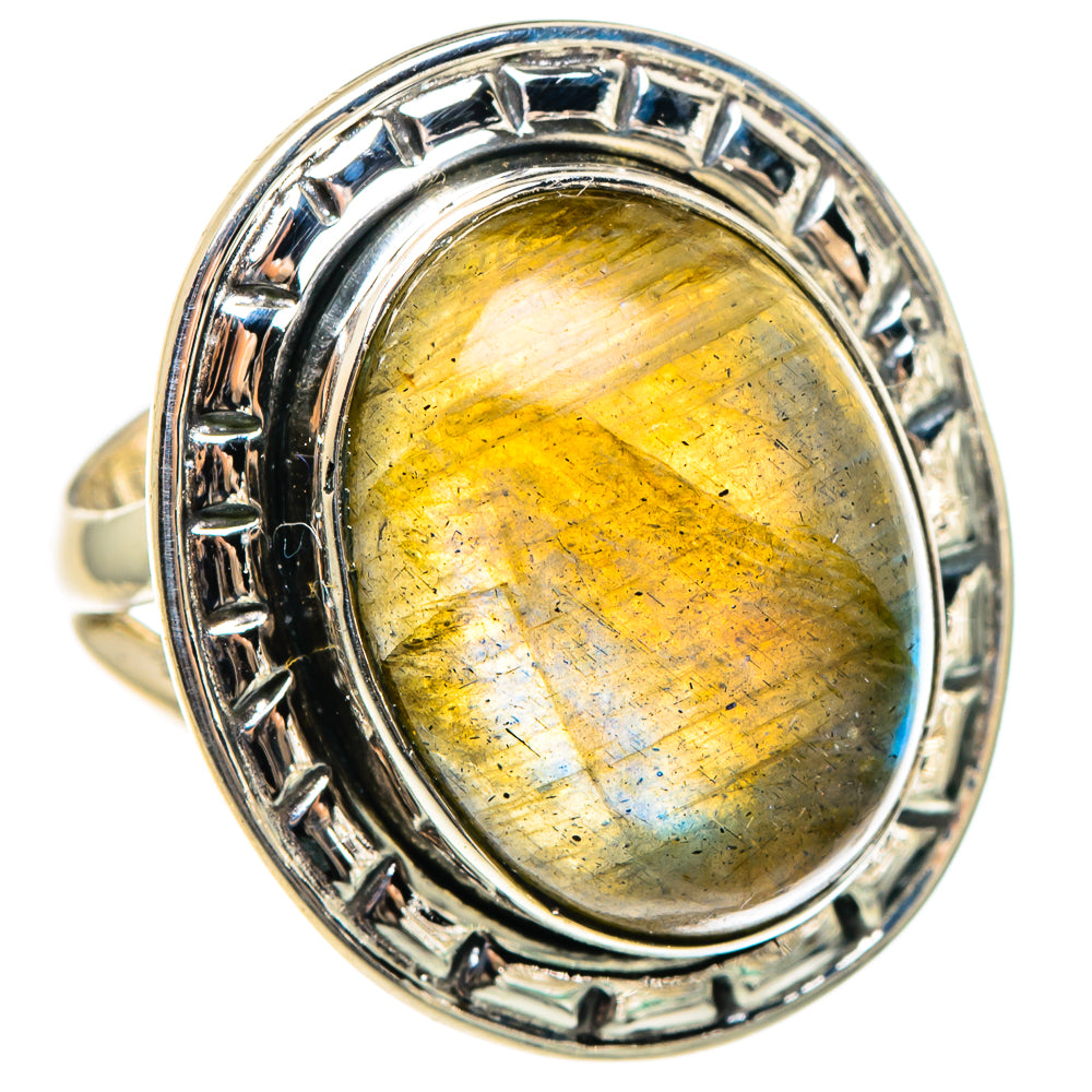Labradorite Rings handcrafted by Ana Silver Co - RING95656 - Photo 2