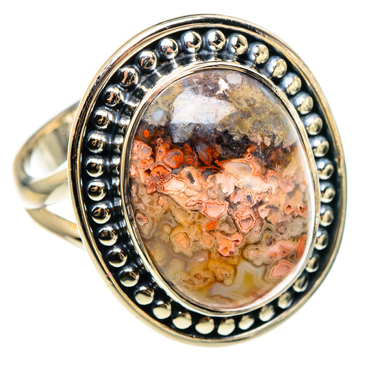 Crazy Lace Agate Rings handcrafted by Ana Silver Co - RING95658 - Photo 2