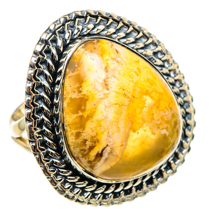 Plume Agate Rings handcrafted by Ana Silver Co - RING95674 - Photo 2