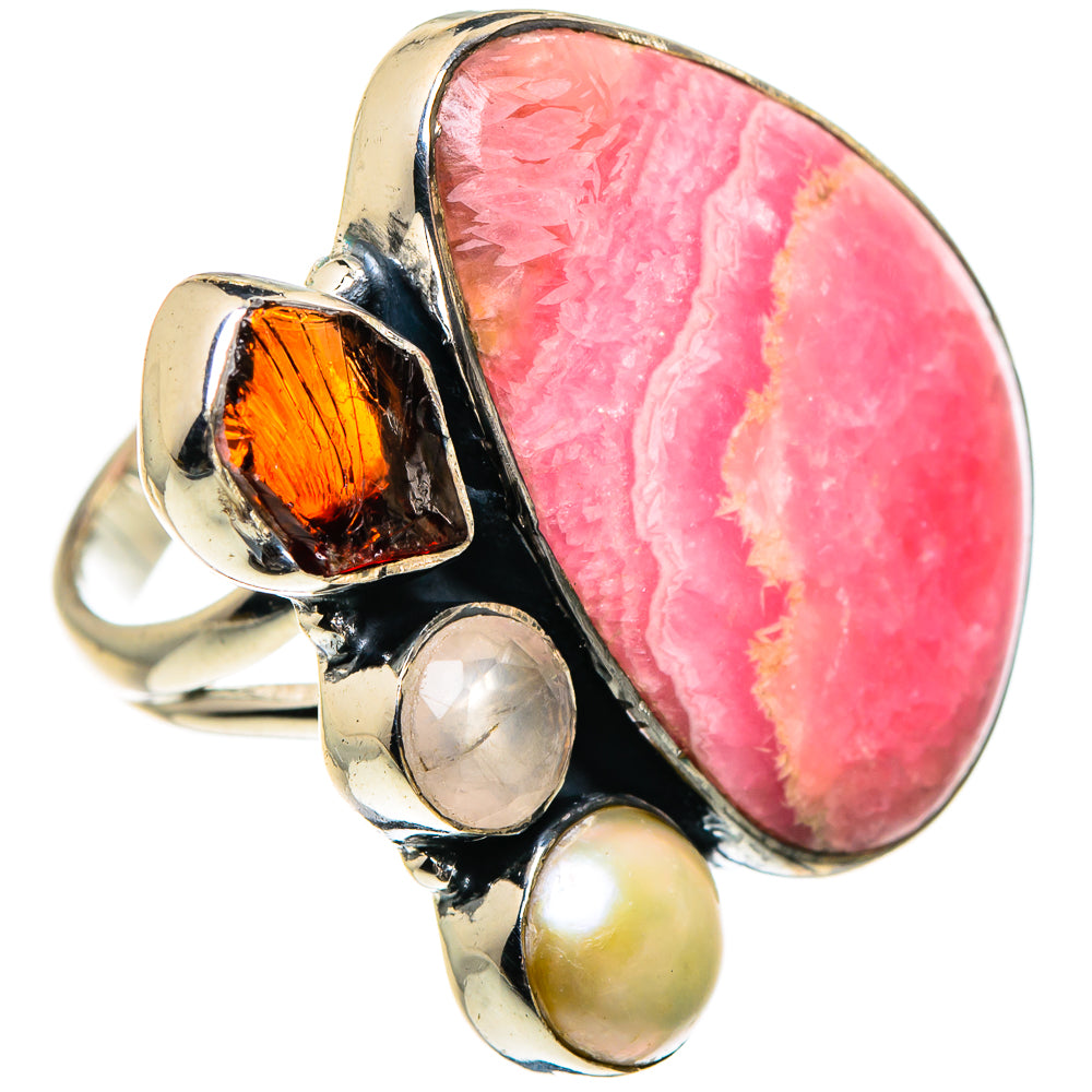 Rhodochrosite Rings handcrafted by Ana Silver Co - RING95675