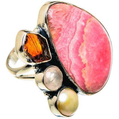 Rhodochrosite Rings handcrafted by Ana Silver Co - RING95675