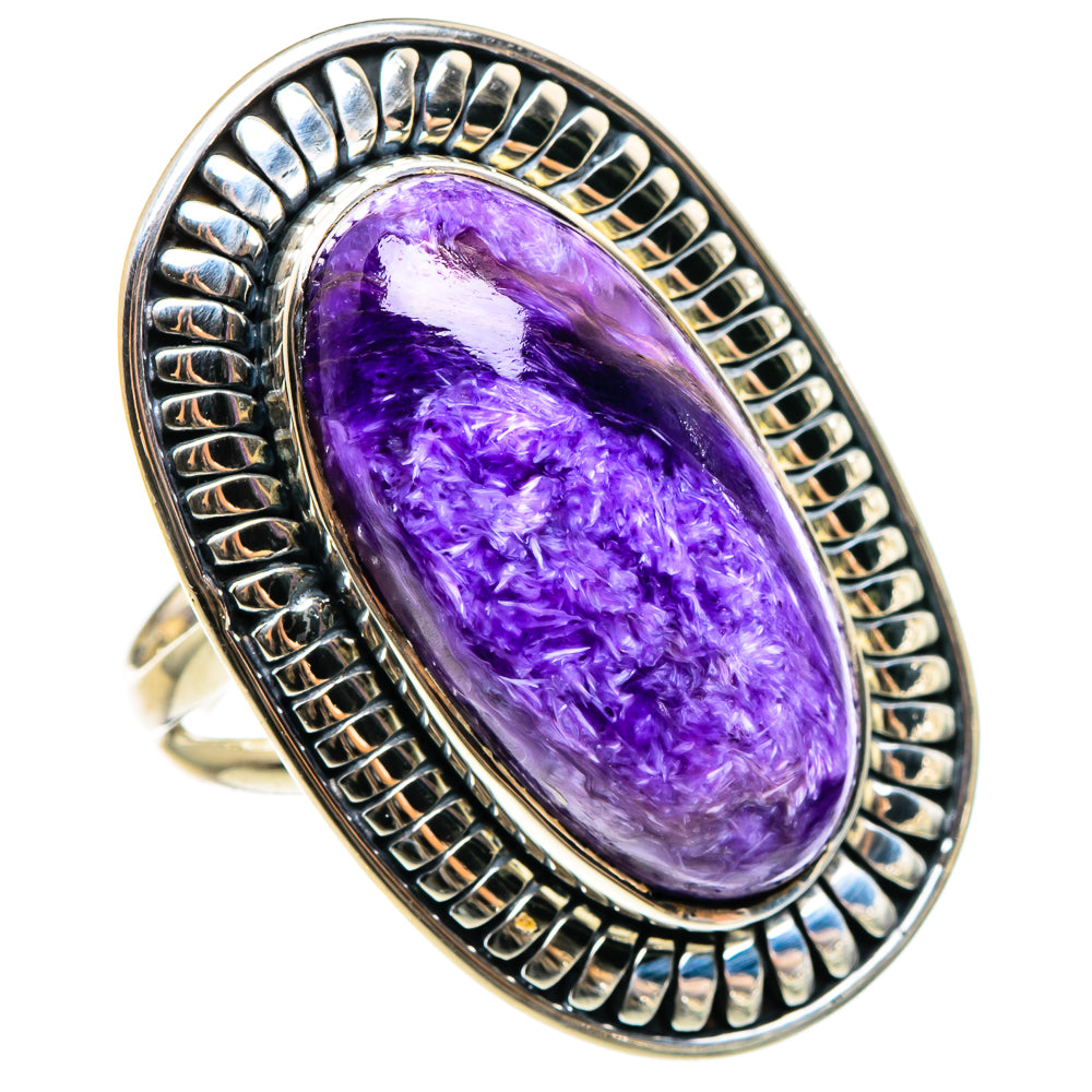 Charoite Rings handcrafted by Ana Silver Co - RING95681