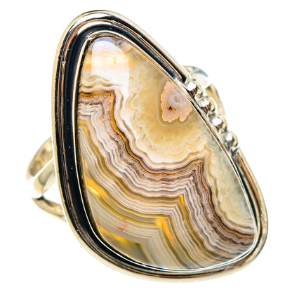 Laguna Lace Agate Rings handcrafted by Ana Silver Co - RING95684 - Photo 2