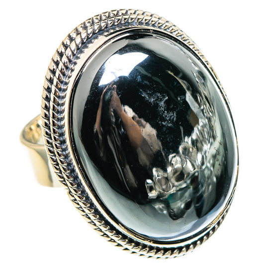 Hematite Rings handcrafted by Ana Silver Co - RING95688