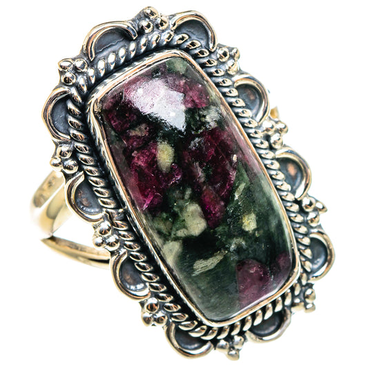 Russian Eudialyte Rings handcrafted by Ana Silver Co - RING95722 - Photo 2