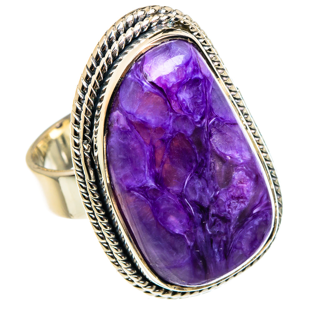 Charoite Rings handcrafted by Ana Silver Co - RING95723