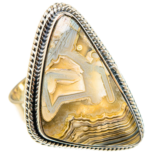 Laguna Lace Agate Rings handcrafted by Ana Silver Co - RING95729