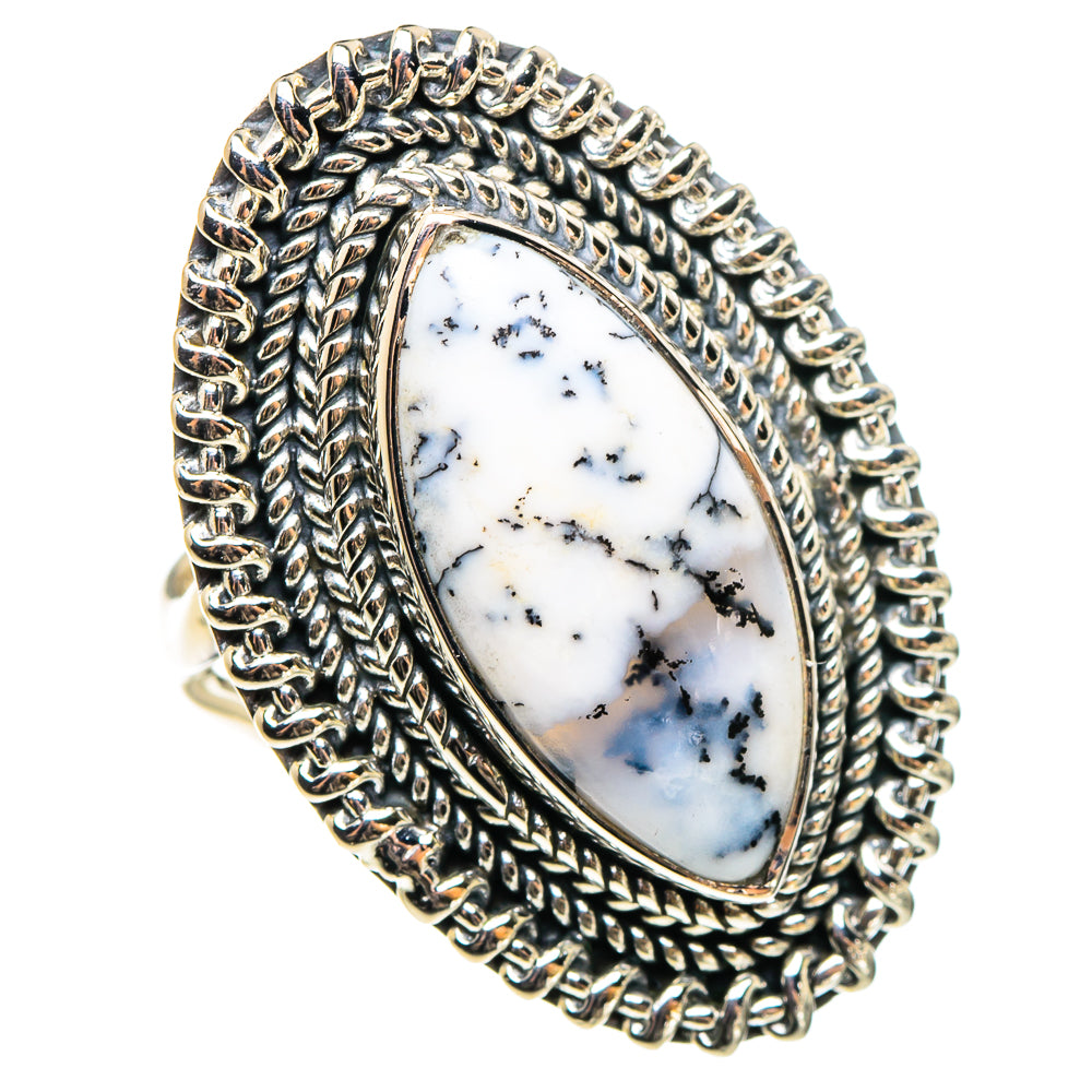 Dendritic Opal Rings handcrafted by Ana Silver Co - RING95731