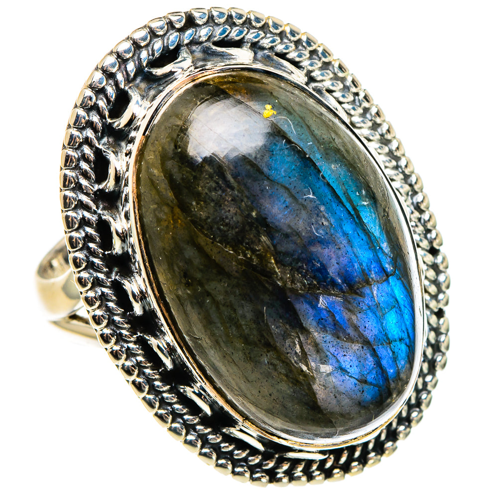 Labradorite Rings handcrafted by Ana Silver Co - RING95743
