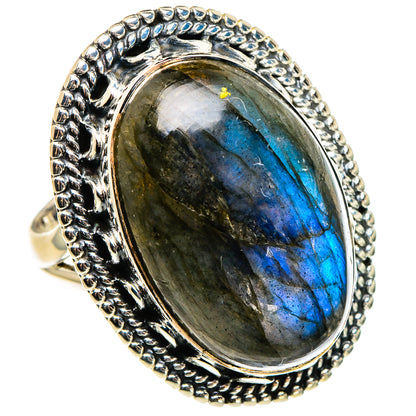 Labradorite Rings handcrafted by Ana Silver Co - RING95743