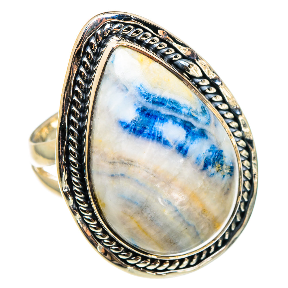 Blue Scheelite Rings handcrafted by Ana Silver Co - RING95744