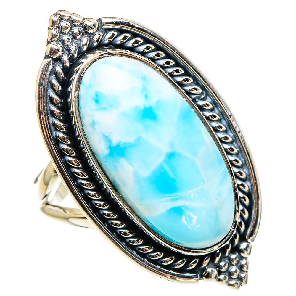 Larimar Rings handcrafted by Ana Silver Co - RING95747