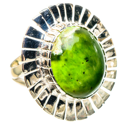 Australian Green Opal Rings handcrafted by Ana Silver Co - RING95754