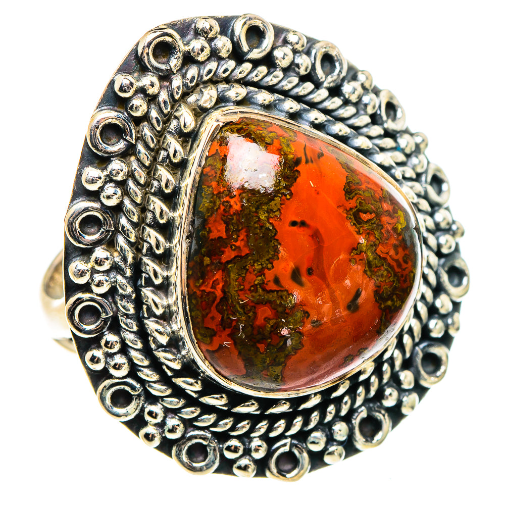Morocco Agate Rings handcrafted by Ana Silver Co - RING95766